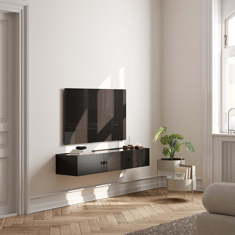 Array Wall-Mounted Sideboard (150 Cm), Black
