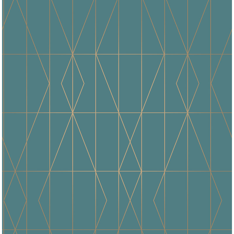 Rouleau de papier peint 33' L x 20,5' l, Bleu sarcelle