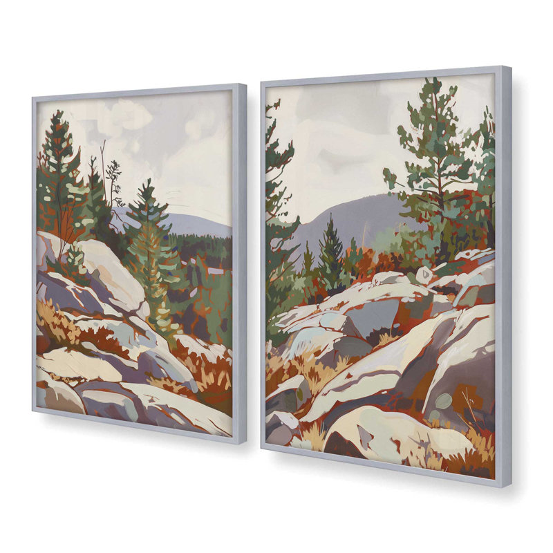 «Rocky Mountain View», H 15,25 po x l 12,25 po, Chrome poli