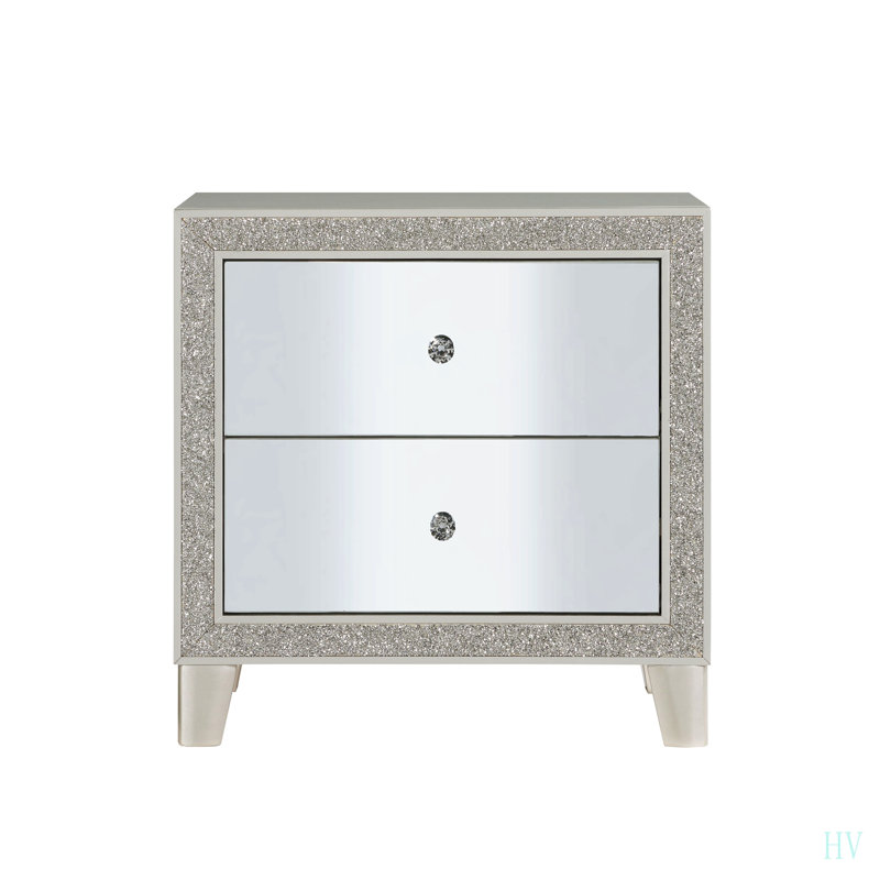 Mirrored Nightstand