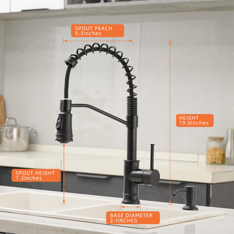 Touchless Kitchen Faucet,Hands Free Automati, Black