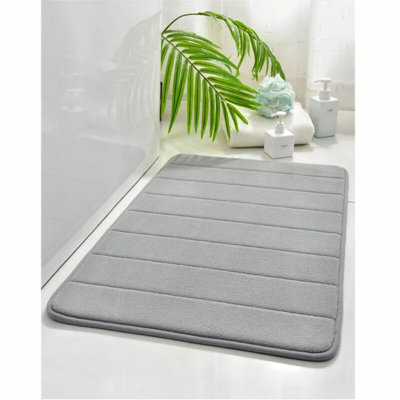 Absorbent Memory Foam Bath Mat Non-slip Bathroom Floor Shower Carpet Soft Rug S