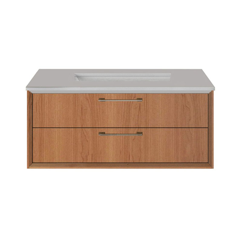 Gemelli 30'' W Single Stone Vanity Top, Polished White