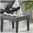 Outdoor Antibes Wicker Side Table,Accent Table,Grey