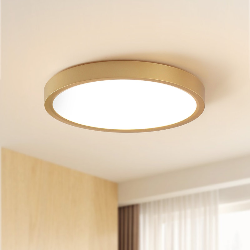 LED Flush Mount, Gold
