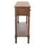 Stylish Chupp 47.3'' Console Table –Solid Wood Top with Storage Drawers, Turned Legs & Display Shelf-1596005787