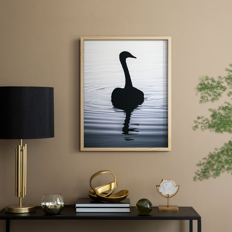 Afternoon Dip Framed Print - Solid Wood, 21" H x 17" W