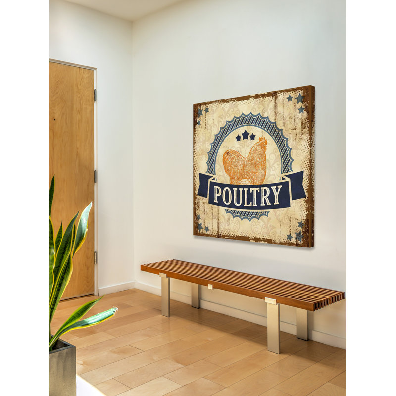 Poultry 2 - Wrapped Canvas Painting, 122cm H x 122cm W