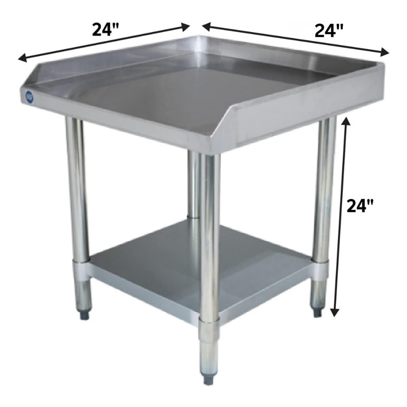 Table de mixage et équipement industriel en acier inoxydable Express KitchQuip - H 24 po x l 24 po x P 24 po