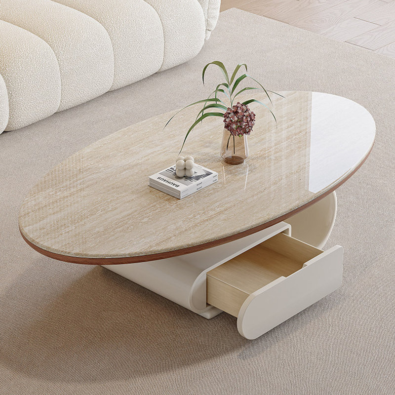 Table basse moderne avec rangement de tiroir, 15.75" H x 51.18" L x 27.56" W