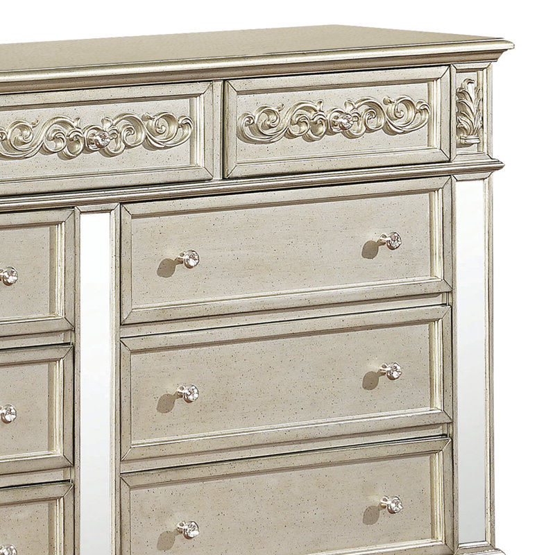 Commode 9 tiroirs avec miroir Berks