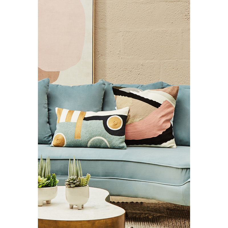 Dequisha Abstract Square Cushion