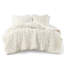 Housse de couette en chenille double / grand - animal doux, 2 taies décoratives, envers en microfibre texturé, animal