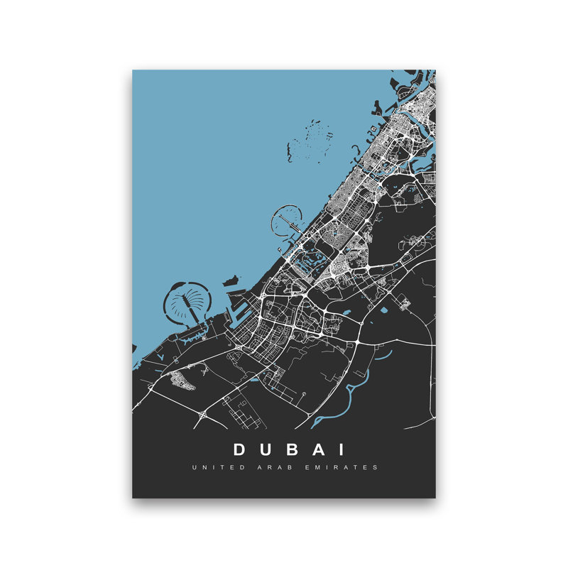 Dubai - Print, Wrapped Canvas, 42cm H x 30cm W x 1cm D