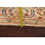 Tapis beige en laine noué à la main de conception unique 6 pi 4 po x 9 pi 7 po Ndrew