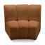 Chaise d'appoint modulaire Madeline, velours doux-1964482221
