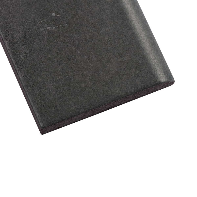 Stoneside 3x24 Porcelain Matte Bullnose, Charcoal Gray