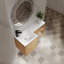 Meuble-lavabo de coin mural 36 po avec lavabo en résine et porte à fermeture en douceur-2018547391