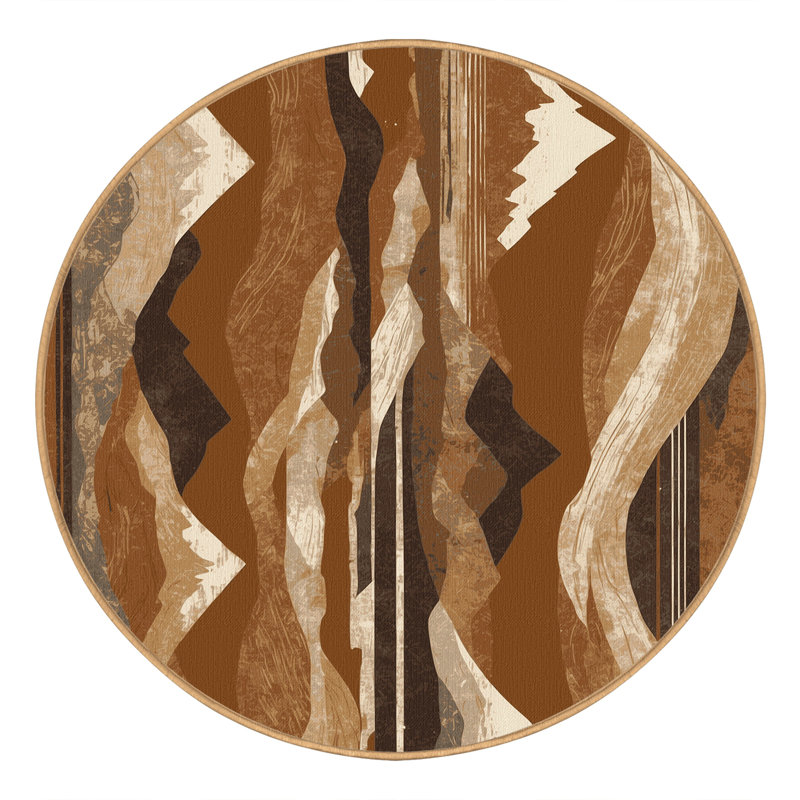 Golden Tides Rug, Round 7'
