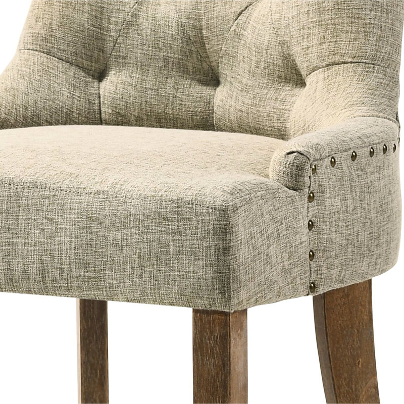 Chaise d'intérieur, ensemble de 2 chaises d'appoint, chaises capitonnées pour la maison
