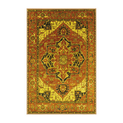 Tapis jaunes modernes Mid-Century 2639