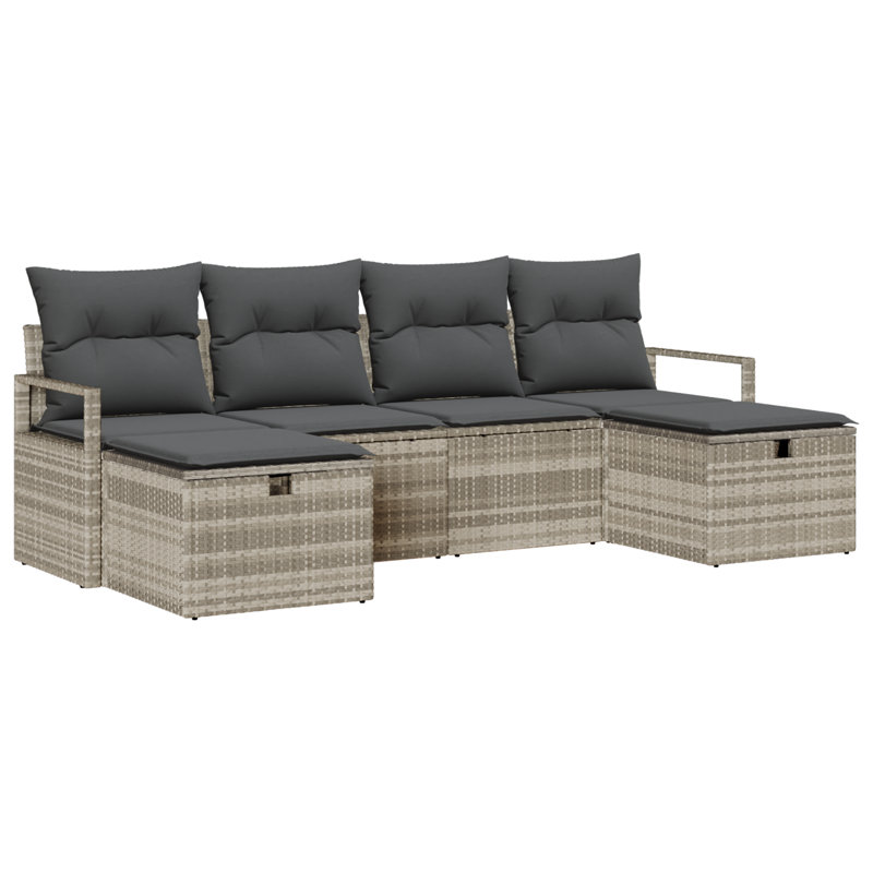 230cm Wide Patio Sofa with Cushions
