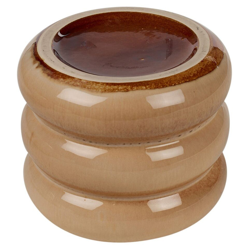 Chazlyn Ceramic Pot Planter, Beige Gloss