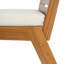 Ensemble de 2 chaises d'extérieur en bois d'acacia avec coussins lavables beiges pour le confort du patio et du jardin