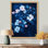 Deepmoody Indigo Apple Blossom Orchard Night II - Tableau encadré Cerise