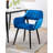 Kristina 17'' H Velvet Upholstered Metal Armchair-1805382028
