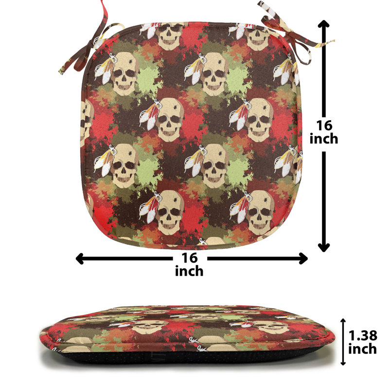 Coussin de siège Skull with Feathers Tribe