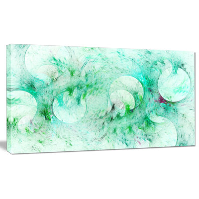 " Green Circles Fractal Texture "