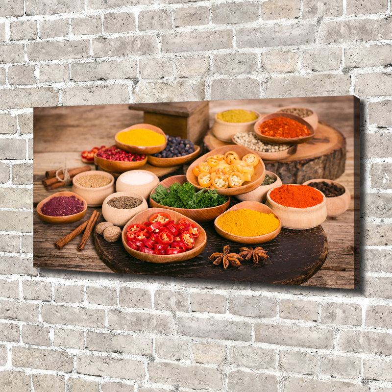 Spices And Herbs - Wrapped Canvas Print