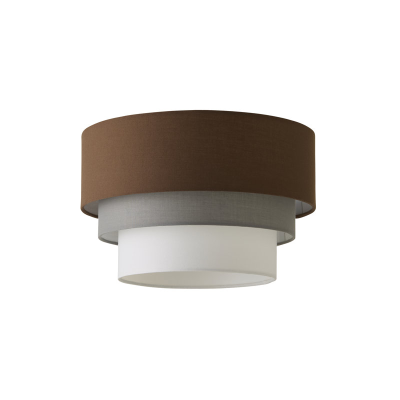 Aztec Drum Pendant Shade, Brown, 20" H x 30" W x 30" D