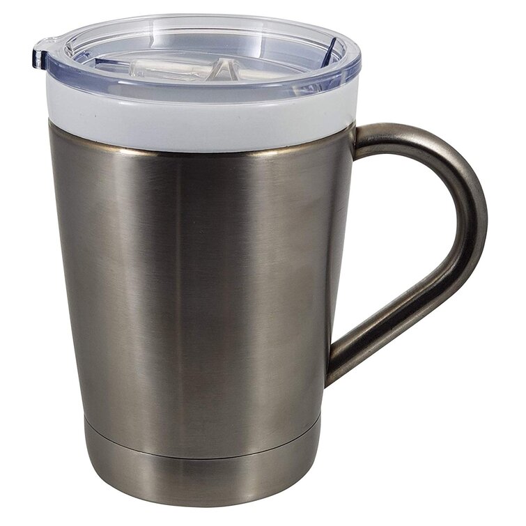 12oz Stainless Steel Insulated Coffee Mug with Handle - Tumblers