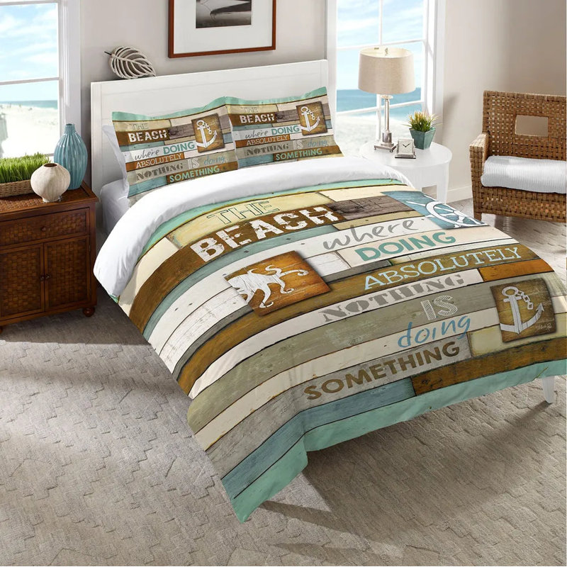 Housse de couette en microfibre Beach Mantra, Housse de couette pour très grand lit