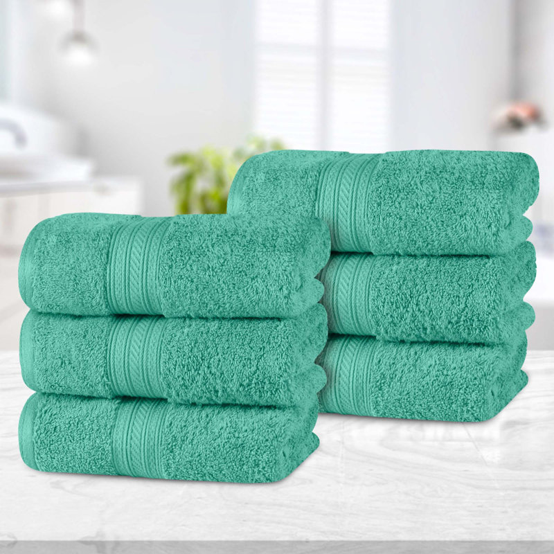 Cotton Plush Soft Highly-Absorbent Heavyweight Luxury Hand Towel, Rivulet