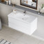 Meuble-lavabo flottant avec lavabo Bradley