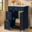 Armoire de meuble-lavabo 24 po avec lavabo en céramique, 2 tiroirs, 1 porte-133416722