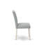 4B09FB00C0634B04B8215FA48BC9A39F 7-Pc Dining Room Table Set - 6 Dining Chairs with Upholstered Seat and a Rectangular Table - Linen White Finish