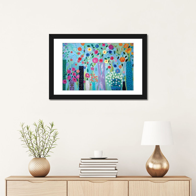 «Magical», reproduction d'impression sur toile, H 16 po x l 24 po x P 1 po, Papier d'art encadré noir, Blanc