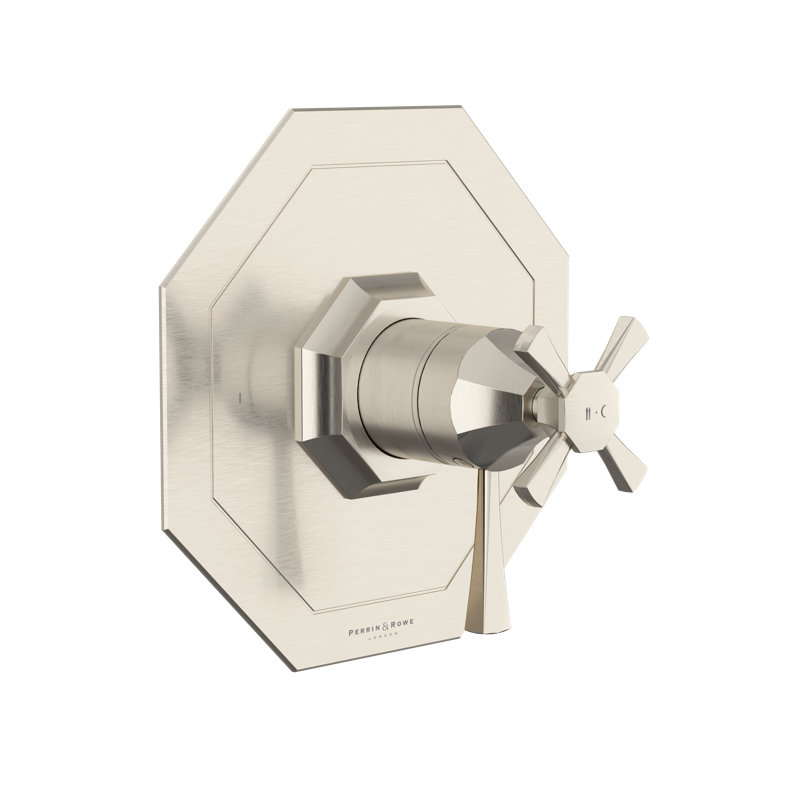 Garniture thermo-pression 1/2 "avec 2 fonctions Deco, Nickel satiné