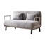 Chaise de lit Tri Velvet avec structure en acier et assise confortable en métal gris réglable