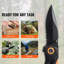 Folding Pocket Knife, 3 in/7.6 cm 7Cr17Mov Blade, Aluminum Handle Small EDC Knife with Pocket Clip, Sharp Camping Survival Hiking Knife, 2.8 oz/0.08 kg Easy to Carry for Men Women Self Defense