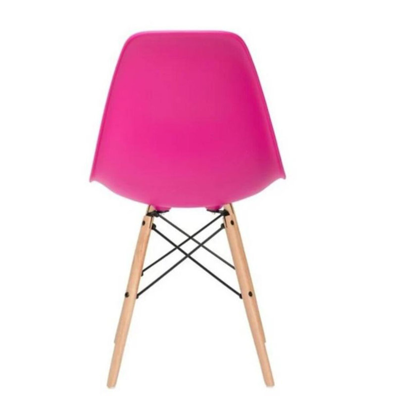 Chaise d'appoint Lytle, Dark Pink, Naturel
