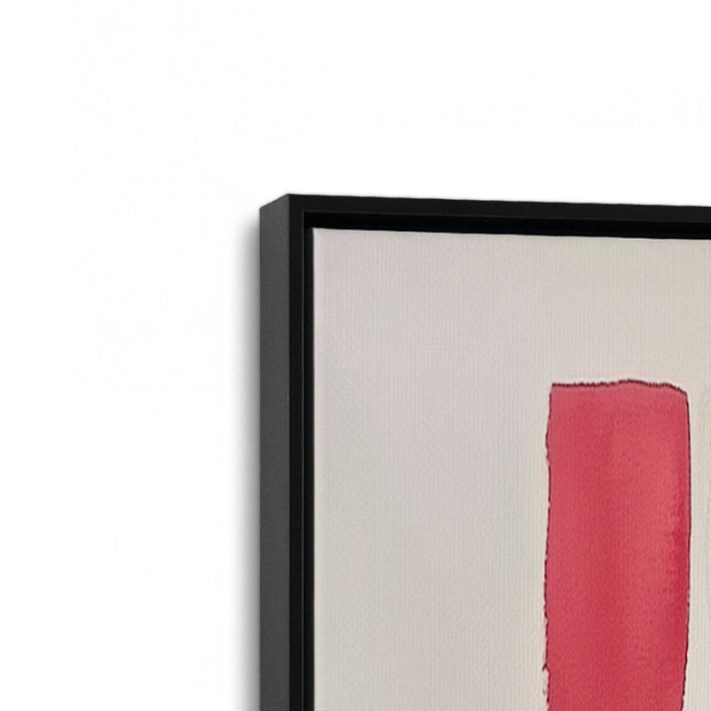 Ensemble de 2 imprimés Spectrum Grid, Cadre flottant noir satiné, 16 po x 16 po
