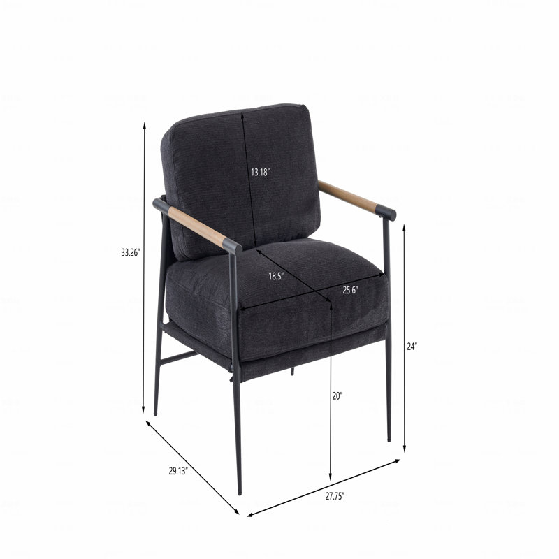 Chaise longue de loisirs en velours noir