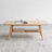 Solid Oak Coffee Table with Double-Layer Storage – 100% Solid Wood, 31.5"-853021637-1029538777