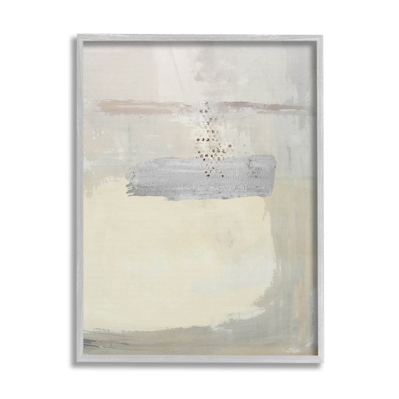 Arrangement abstrait beige moderne encadré par Karen Smith, H 14 po x l 11 po x P 1,5 po, Estampe numérique Farmhouse