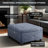 Della Button Tufted Square Storage Ottoman-1198599702